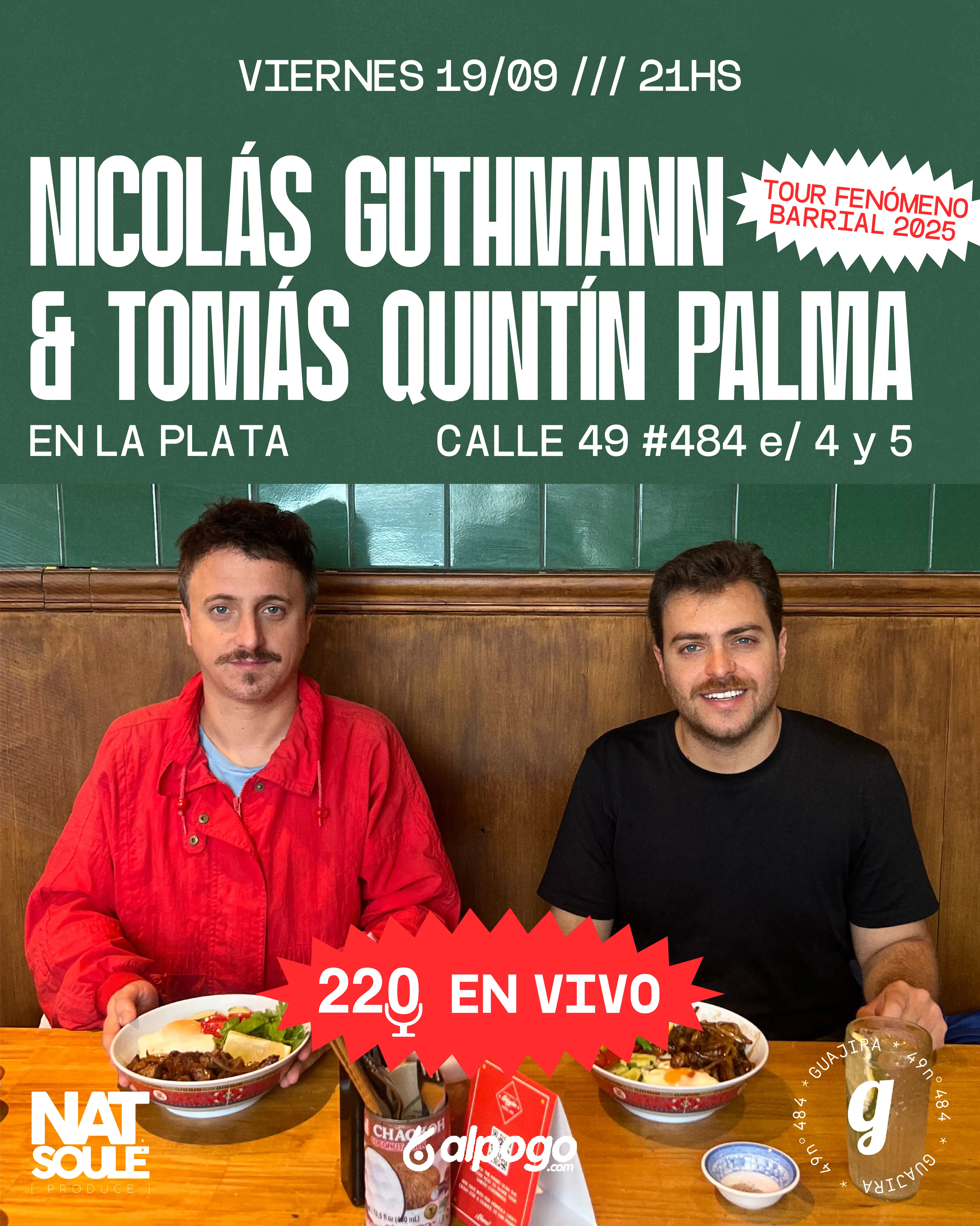 Flyer del evento 220 en vivo